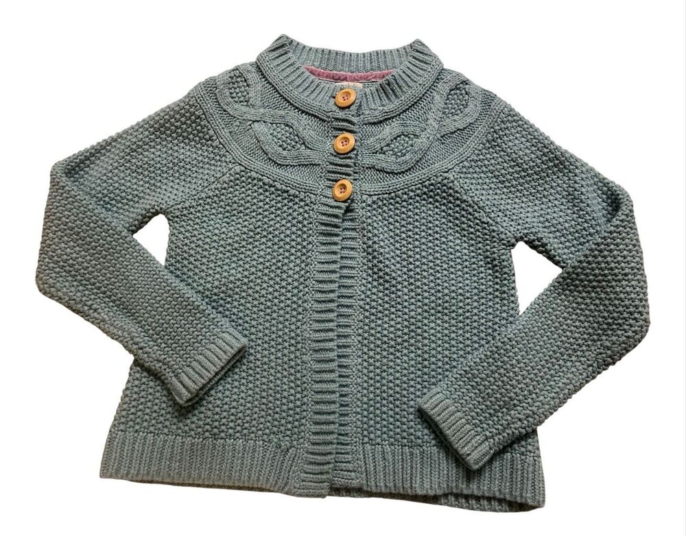 Mini Boden girls cardigan sweater aqua color sz 9-10 year